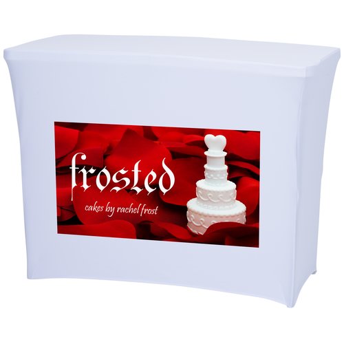 Hemmed Closed-Back UltraFit Table Cover - Demo Table Main Image