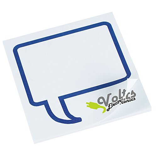 Souvenir Designer Sticky Note - 3" x 3" - Message Bubble - 25 Sheet Main Image