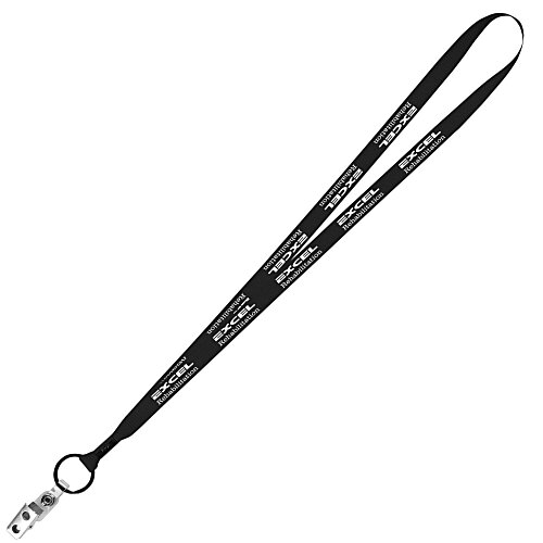 Economy Lanyard - 1/2" - Snap with Metal Bulldog Clip Main Image