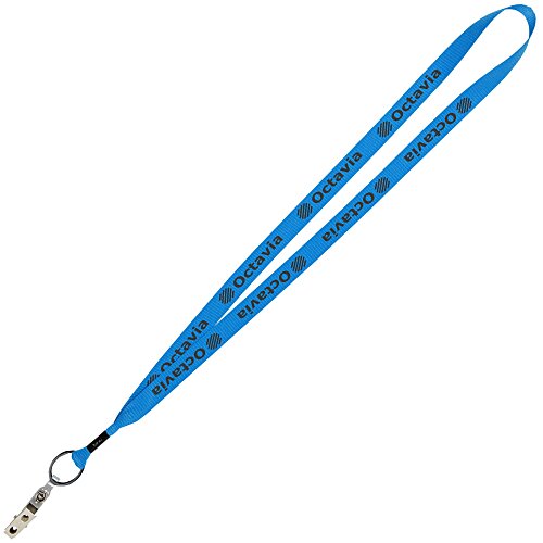 Economy Lanyard - 3/4" - Snap with Metal Bulldog Clip Main Image