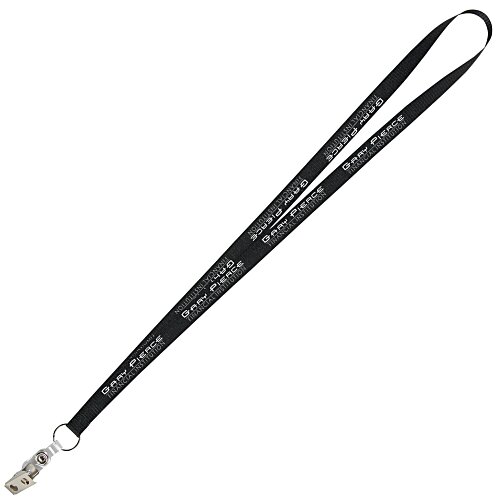 Value Lanyard - 1/2 inch - Snap with Metal Bulldog Clip Main Image