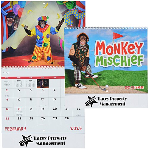 Monkey Mischief Appointment Calendar - Spiral Main Image