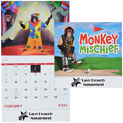 Monkey Mischief Appointment Calendar - Stapled Main Image
