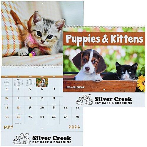 Puppies & Kittens Appointment Calendar - Spiral Main Image