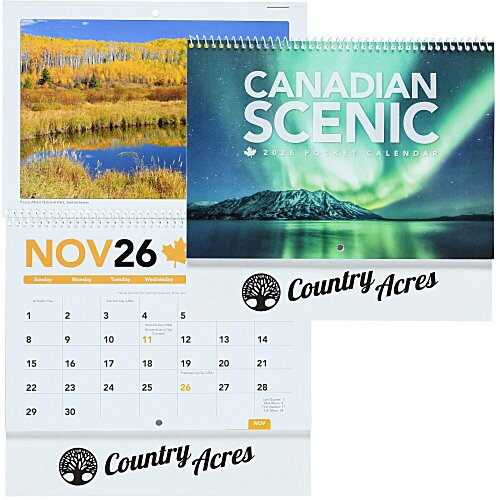 Canada Scenic Vistas Calendar with Pocket Main Image