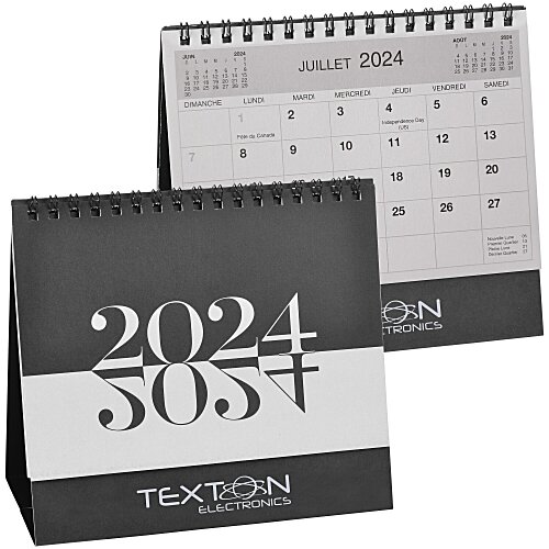 Deluxe 15 Month Desk Calendar - French Main Image