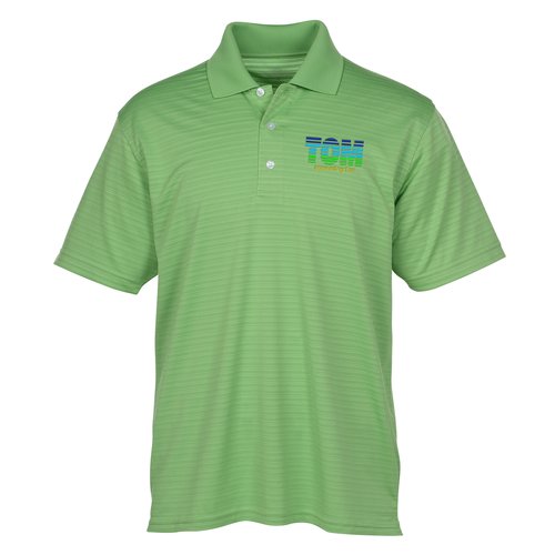 Vansport Textured Stripe Performance Polo -Men's - Closeout Main Image
