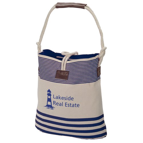 Striped Cotton Tote - 24 hr Main Image