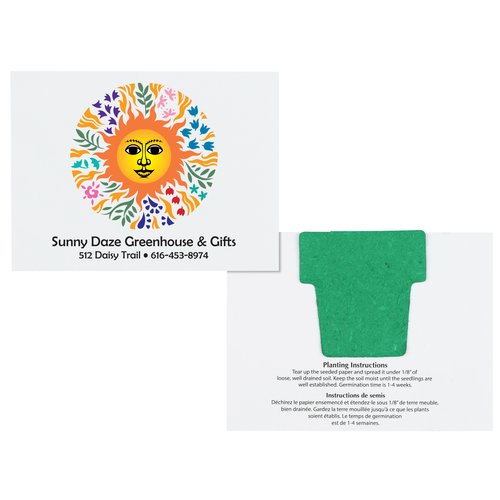 Seeded Paper Mini Mailer - Flower Pot Main Image