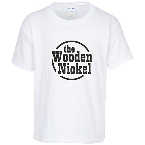 Gildan Heavy Cotton T-Shirt - Youth - Screen - White Main Image