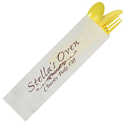 Colourware Plastic Utensil Set in Utensil Bag Main Image