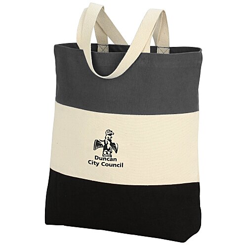 Tri-Colour Cotton Tote - 24 hr Main Image