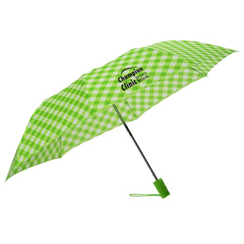Expressions Umbrella - Gingham - 44" Arc - Closeout Main Image