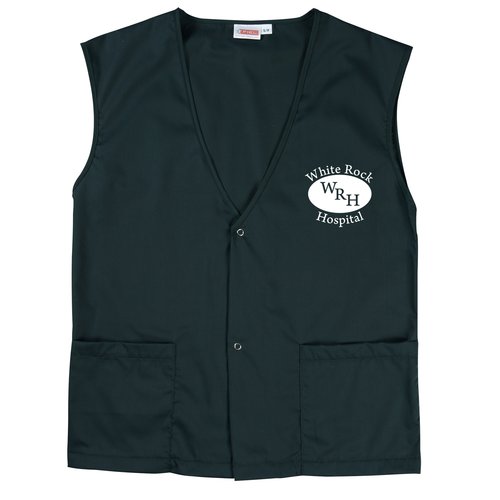 Basic Poplin Vest - Snap Closure Main Image