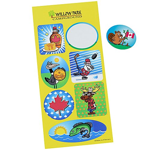 Super Kid Sticker Sheet - Canadian Fun Main Image