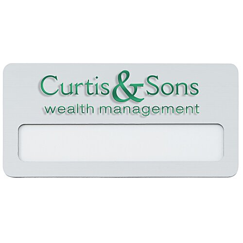 Atlanta Vogue Name Badge - 1-1/2" x 3" - Jeweler's Pinback Main Image