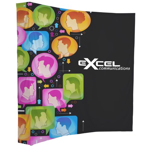 Splash Curved Floor Display - 7 feet - Wrap Graphics - Replacement Graphic Main Image