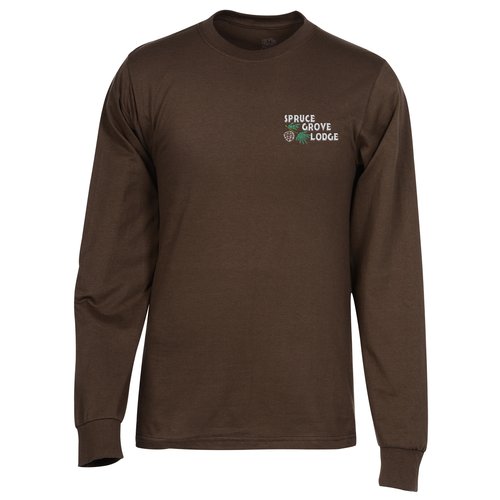 Fruit of the Loom Tagless HD Lofteez LS Tee - Embroidered - Colours Main Image