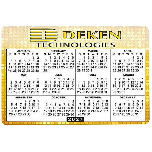 Removable Laptop Calendar - 2-3/4" x 4-1/8" - Full Colour Main Image