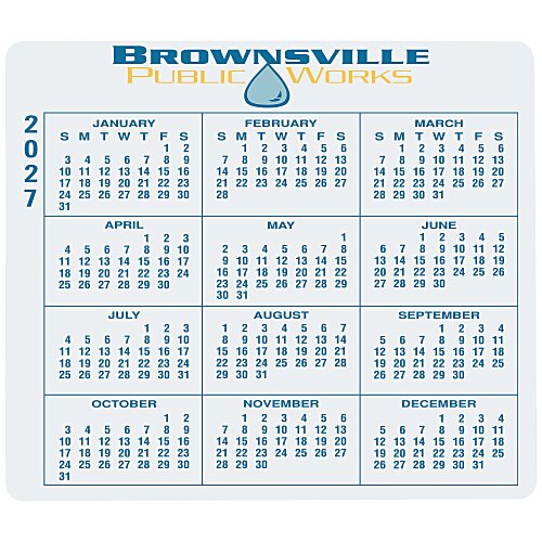 Removable Laptop Calendar - 3-1/4" x 3-3/4" - Full Colour Main Image