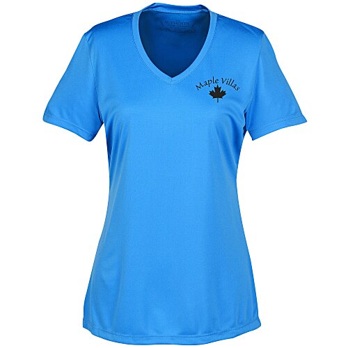 Pro Team Moisture Wicking V-Neck Tee - Ladies' - Screen Main Image