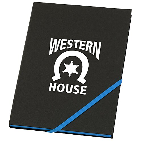 Neon Angled Elastic Notebook -  8-3/8" x 5-5/8" Main Image