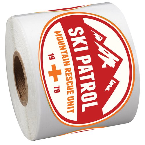 Full Colour Sticker by the Roll - Oval - 2" x 3" Main Image