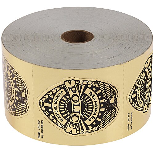 Lapel Sticker by the Roll - Junior Officer Badge Main Image