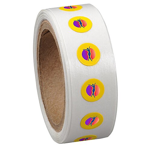 Full Colour Sticker by the Roll - Circle - 1/4 inch Main Image