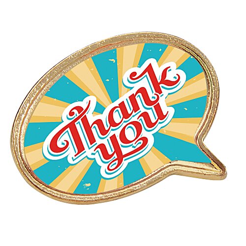 Value Lapel Pin - Speech Bubble Main Image