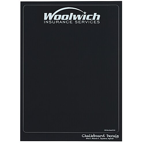 Chalkboard Memo Board Sticker - Rectangle - 7-1/2" x 10" Main Image