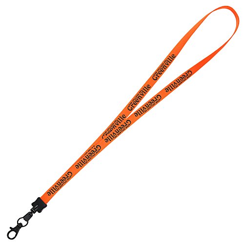 Smooth Nylon Lanyard - 1/2 inch - 32 inches - Metal Lobster Claw Main Image