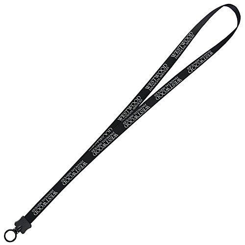 Smooth Nylon Lanyard - 1/2 inch - 34 inches - Plastic O-Ring Main Image