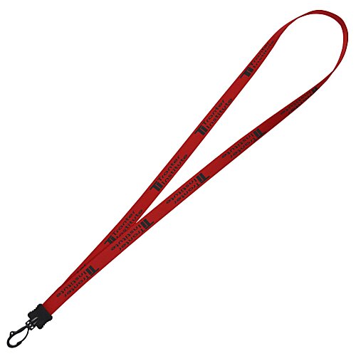 Smooth Nylon Lanyard - 1/2 inch - 34 inches - Plastic Swivel Snap Hook Main Image