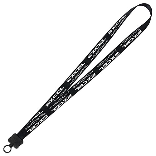Smooth Nylon Lanyard - 3/4" - 34" - Plastic O-Ring Main Image