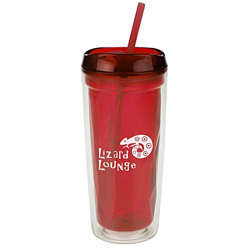 Geo Tumbler with Straw - 16 oz. Main Image