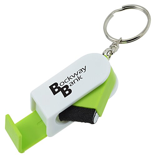 Orbit Phone Stand Cleaner Combo Keychain Main Image