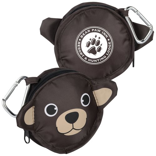 Paws and Claws Zippered Pouch - Bear Main Image