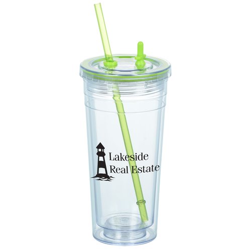 Zilch Acrylic Tumbler with Straw - 14 oz. Main Image