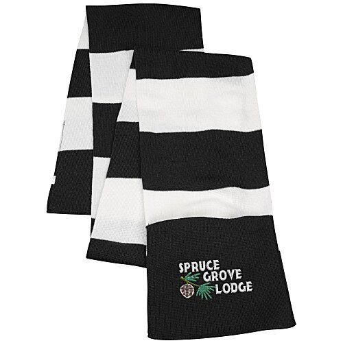 Double Pocket Striped Scarf Main Image