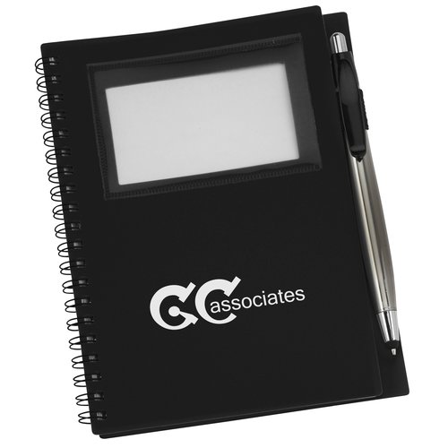 Business Card Notebook with Stylus Pen - Opaque Main Image