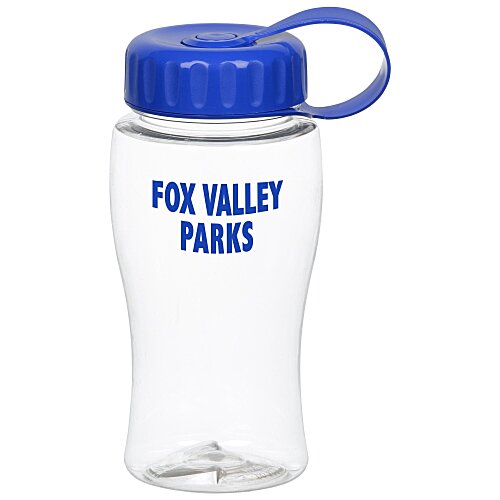 Clear Impact Poly-Pure Lite Bottle with Tethered Lid-18 ounces Main Image