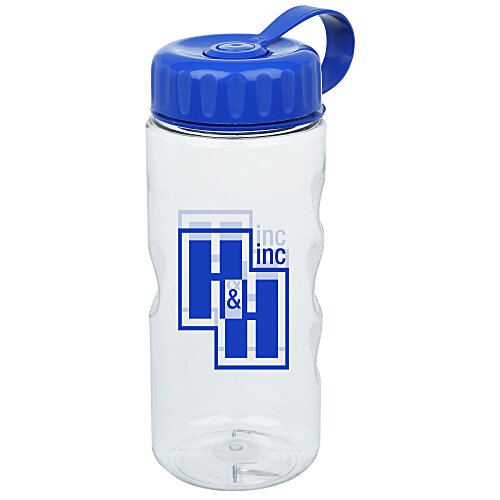 Clear Impact Mini Mountain Sport Bottle with Tethered Lid - 22 oz Main Image