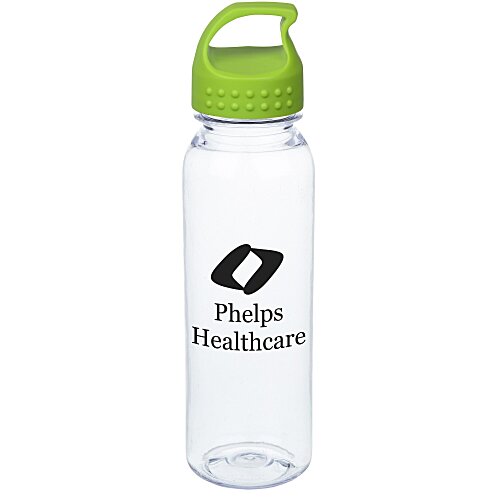 Clear Impact Poly-Pure Outdoor Bottle with Crest Lid - 24 oz. Main Image