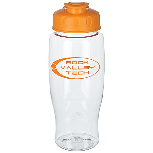 Clear Impact Comfort Grip Bottle with Flip Lid -27 oz Main Image