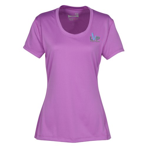 Popcorn Knit Performance Tee - Ladies' - Embroidered Main Image