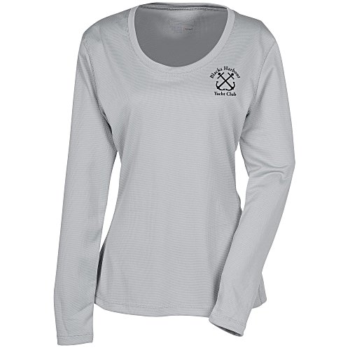 Popcorn Knit Performance Long Sleeve Tee - Ladies' - Screen Main Image