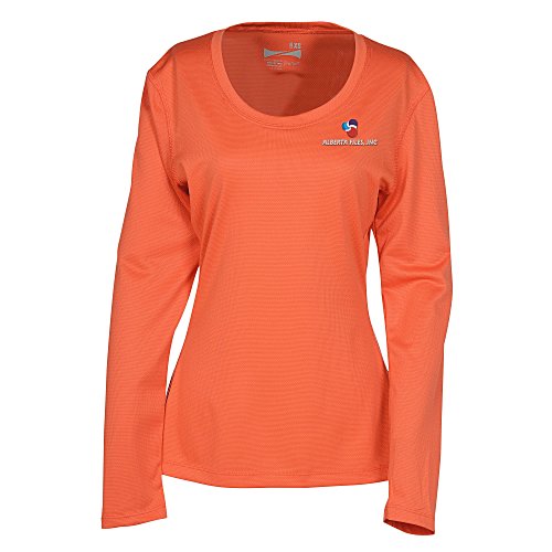 Popcorn Knit Performance Long Sleeve Tee - Ladies' - Embroidered Main Image