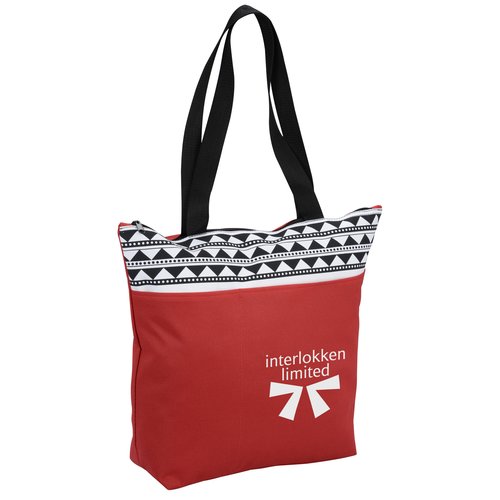 Printed Pattern Tote- Closeout Main Image