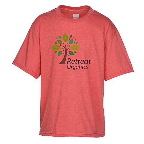 Bodie Heathered Blend Tee - Youth - Full Colour Main Image